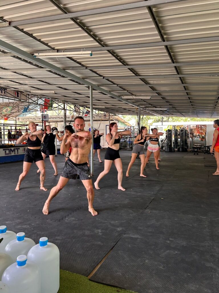 A group Muay Thai session